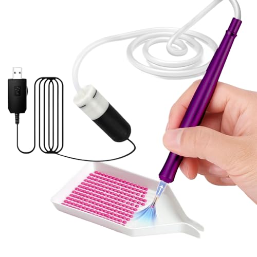 Strassstein Malstift,Vakuum Strassstein Elektrischer Punktstift | Automatischer Applikator Mit Perlenadsorption Für Bastelprojekte Und Schmuckherstellung von Generisch