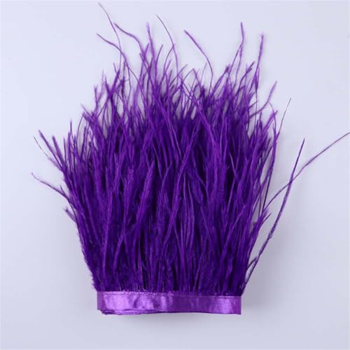 Straußenfeder-Bordüre, gefärbt, bunt, Breite 10–15 cm, für Hochzeitskleid, Dekoration, Nähen, Basteln, 15 m Straußenfeder-Bordüre, gefärbt, bunt, Breite 10–15 cm, für Hochzeitskleid, Dekoration, Nähen, Basteln, 15 m von Generisch