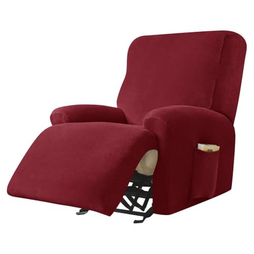 Stretch-Sofabezug, Samtstoff mit Seitentasche und elastischer Unterseite für Anti-Rutsch-Schutz, passend für Wohnzimmermöbel Stretch-Sofabezug, Samtstoff mit Seitentasche und elastischer Unterseite für Anti-Rutsch-Schutz, passend für Wohnzimmermöbel von Generisch