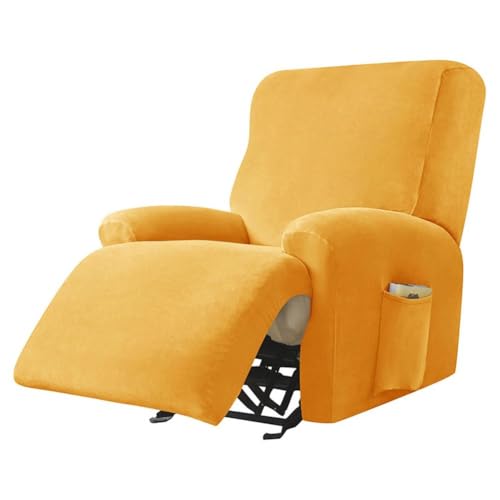 Stretch-Sofabezug, Samtstoff mit Seitentasche und elastischer Unterseite für Anti-Rutsch-Schutz, passend für Wohnzimmermöbel Stretch-Sofabezug, Samtstoff mit Seitentasche und elastischer Unterseite für Anti-Rutsch-Schutz, passend für Wohnzimmermöbel von Generisch