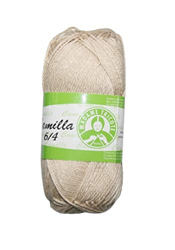 Strickgarn Garn Camilla 100% Baumwolle 50g beige (5309) von Generisch