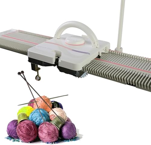 Strickmaschinen-Set, 150 Stiche, mittlere Stärke, 6,5 mm, Haushaltswerkzeug-Set mit Zubehör für Schal und Mütze, ideal für Kinder und Erwachsene von Generisch