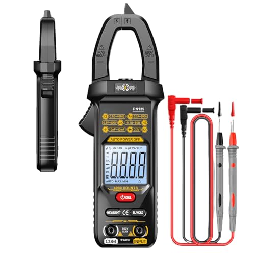Stromzange, Intelligenter AC Tester 4000 Messwerten, Intelligente Digitalanzeige Zange für Elektriker DC AC Spannung Electrical Automotive Haushalt von Generisch