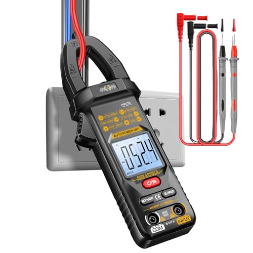 Stromzange | 4000 Counts Automatischer Messbereich Strommessgerät | Intelligente Digitalanzeige Zange für Elektriker DC AC Spannung Electrical Automotive Haushalt von Generisch