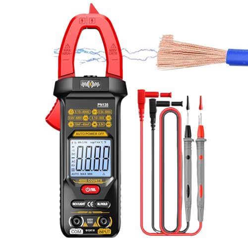 Stromzange | Intelligenter AC Tester 4000 Messwerten | Intelligente Digitalanzeige Zange für Elektriker DC AC Spannung Electrical Automotive Haushalt Stromzange | Intelligenter AC Tester 4000 Messwerten | Intelligente Digitalanzeige Zange für Elektriker DC AC Spannung Electrical Automotive Haushalt von Generisch