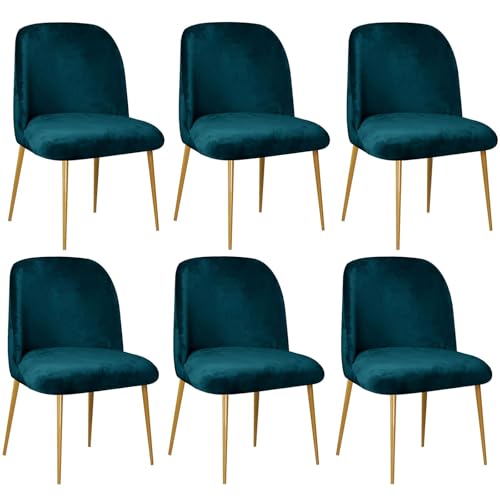 Stuhlhussen für Esszimmerstühle 1/2/4/6er Set Halbrunde Rückenlehne Dunkelblau Stuhlbezüge Hochwertige Stuhlschutz Schonbezüge für Kurvige Stühle Elegante Möbelpflege von Generisch