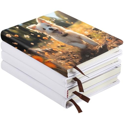 Sublimationsdruck-Notizbücher, blanko, Kunstleder, DIY-Tagebuch, Notizblöcke, A6, anpassbar, Hardcover mit 200 Seiten, perfekt für Büro und Schule, 4 Stück Sublimationsdruck-Notizbücher, blanko, Kunstleder, DIY-Tagebuch, Notizblöcke, A6, anpassbar, Hardcover mit 200 Seiten, perfekt für Büro und Schule, 4 Stück von Generisch