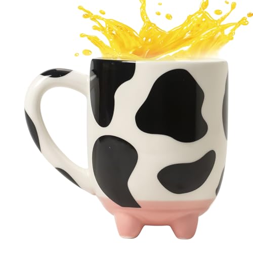 Süße Kuh-Kaffeetasse – farbige Keramiktasse | Keramikfarbe | | Kuh-bedruckte Teetasse | 430 ml | handgefertigt, hochtemperaturbeständig mit breiter Öffnung für Tee und Milch Süße Kuh-Kaffeetasse – farbige Keramiktasse | Keramikfarbe | | Kuh-bedruckte Teetasse | 430 ml | handgefertigt, hochtemperaturbeständig mit breiter Öffnung für Tee und Milch von Generisch