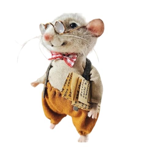 Süße Nadelfilzmäuse | Weihnachtsmaus Aus Wollfilz | Weihnachten Süße Filzmäuse - Figur Für Halloween, Weihnachtsdekoration - Handgemachte Nadelfilz-Mäuse-Dekorationen Für Festivals Süße Nadelfilzmäuse | Weihnachtsmaus Aus Wollfilz | Weihnachten Süße Filzmäuse - Figur Für Halloween, Weihnachtsdekoration - Handgemachte Nadelfilz-Mäuse-Dekorationen Für Festivals von Generisch