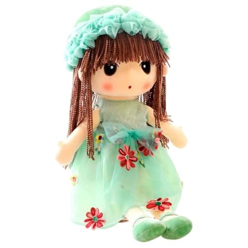 Süße weiche Stoffpuppe, Plüschpuppenmädchen - Schlafendes Kuschelkumpel-Puppenspielzeug | Andmade Stoffpuppen, multikulturelle handgefertigte Puppe mit , Rock, Kleidung, schlafende Partnerpuppe für Ki Süße weiche Stoffpuppe, Plüschpuppenmädchen - Schlafendes Kuschelkumpel-Puppenspielzeug | Andmade Stoffpuppen, multikulturelle handgefertigte Puppe mit , Rock, Kleidung, schlafende Partnerpuppe für Ki von Generisch