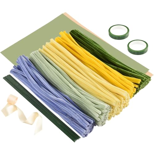 Superdichte Drehstäbe, mehrere Verpackungsoptionen, geeignet für Bastelarbeiten. Bunte superdichte Plüschröhren, perfekt für Blumensträuße, Kunstprojekte für Kinder und kreative Heimdekoration (gelb) Superdichte Drehstäbe, mehrere Verpackungsoptionen, geeignet für Bastelarbeiten. Bunte superdichte Plüschröhren, perfekt für Blumensträuße, Kunstprojekte für Kinder und kreative Heimdekoration (gelb) von Generisch