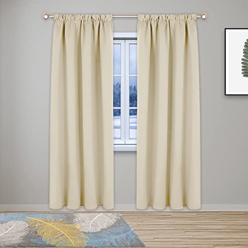 Superweiche, wärmeisolierte Verdunkelungsvorhänge für Schlafzimmer und Wohnzimmer, Kinder, Bleistiftfalten-Design, Beige, 330,2 x 114,3 cm, 1 Packung, energieeffiziente Fensterbehandlungen Superweiche, wärmeisolierte Verdunkelungsvorhänge für Schlafzimmer und Wohnzimmer, Kinder, Bleistiftfalten-Design, Beige, 330,2 x 114,3 cm, 1 Packung, energieeffiziente Fensterbehandlungen von Generisch