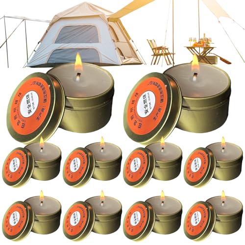 Survival Kerzen Mit Langer Brenndauer Für Innenbereich | Rauchfreie Outdoor Kerzen Für Camping & Notfälle,10er Set Geruchlose Beleuchtung Für Camping, Picknick Und Outdoor-Notfallbedarf Survival Kerzen Mit Langer Brenndauer Für Innenbereich | Rauchfreie Outdoor Kerzen Für Camping & Notfälle,10er Set Geruchlose Beleuchtung Für Camping, Picknick Und Outdoor-Notfallbedarf von Generisch