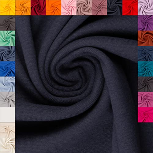 Swafing Heike Bündchenstoff Schlauchware Coupon (Dunkelblau, 1,0m) - 27 von Generisch