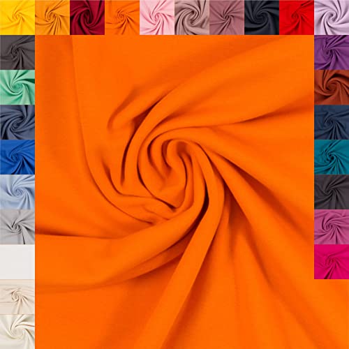 Swafing Heike Bündchenstoff Schlauchware Coupon (orange, 0,5m) (424) - 27 verschiedene Farben von Generisch