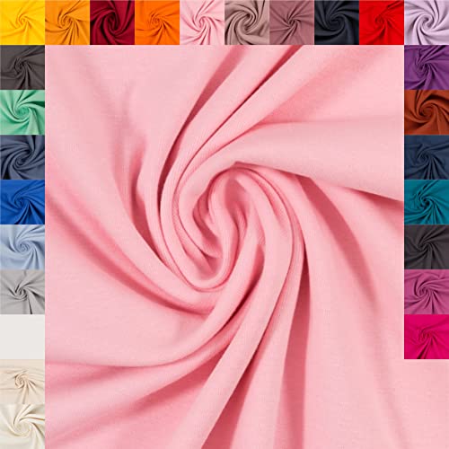 Swafing Heike Bündchenstoff Schlauchware Coupon (rosa, 0,5m) (431) - 27 verschiedene Farben von Generisch