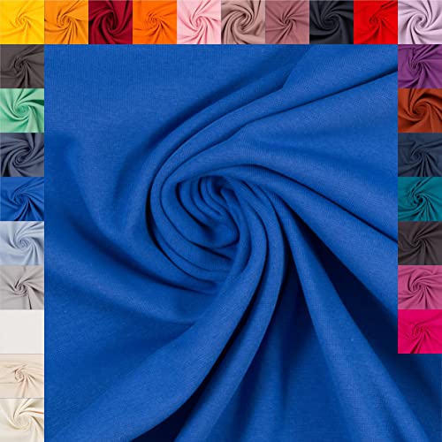 Swafing Heike Bündchenstoff Schlauchware Coupon (royalblau, 0,5m) (255) - 27 verschiedene Farben von Generisch