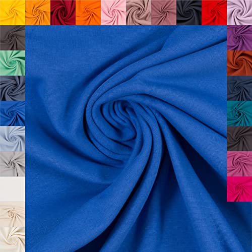 Swafing Heike Royalblau Elastischer Bündchenstoff Schlauchware Coupon (1,0m) - 27 von Generisch