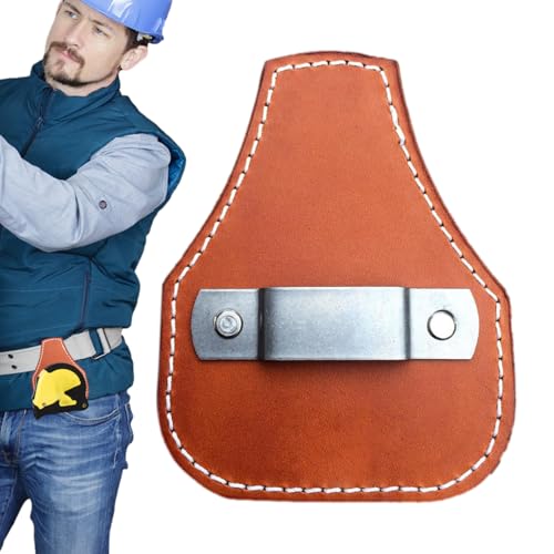 TAP -Messhalter - Lederband Messen Sie Holster, flexibler Tap Storage Clip | 3.15 * 2,36 * 0,39 Zoll Messbandkoffer, Multipurpose -Standard -Klebebandwerkzeug für Schreiner und Elektriker von Generisch