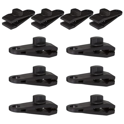 TARP Clips Heavy Duty Lock Grip | TARP CLIPS MAGNING CLAMP | 10 Stücke Baldachin Klemmen Tarrp Cllips | Starker Grip Sunshade Clipps Markise Clip für Bootsabdeckungen, vorübergehende Unterkünfte von Generisch