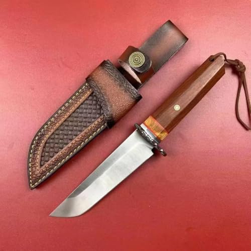 TEERMA P1N - Integriertes geschmiedetes gerades Messer im Freien mit fester Klinge, Überlebensmesser, Perfektes Bushcraft Messer Outdoor,Jagdmesser TEERMA P1N - Integriertes geschmiedetes gerades Messer im Freien mit fester Klinge, Überlebensmesser, Perfektes Bushcraft Messer Outdoor,Jagdmesser von Generisch