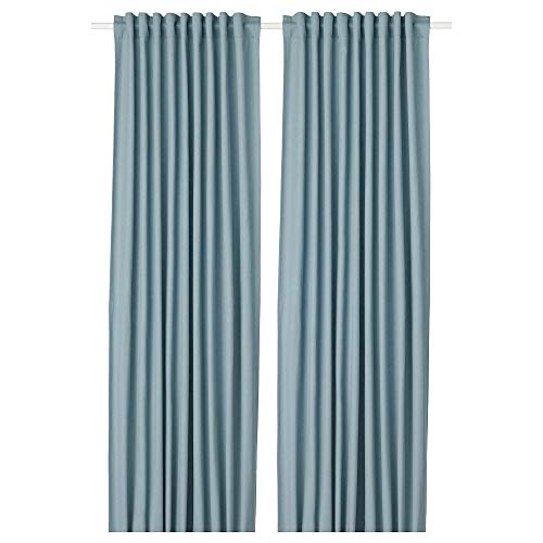 TIBAST Vorhänge, 1 Paar, 145x300 cm, Blau TIBAST Vorhänge, 1 Paar, 145x300 cm, Blau von Generisch
