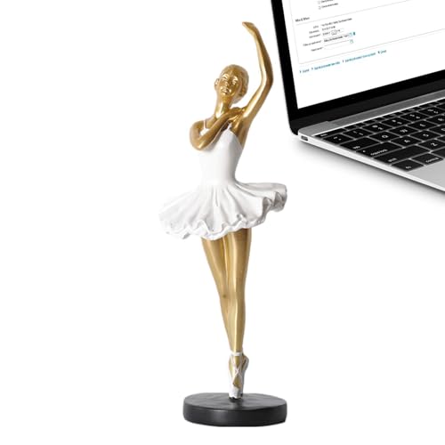 Tänzerin Ornament, moderne Harz Ballett Tänzer Ornament | Kreative Kunstschmuck für Schlafzimmer, elegante anmutige Wohnkultur für Tischplatten, Desktop, Fensterbank, Bücherregal von Generisch
