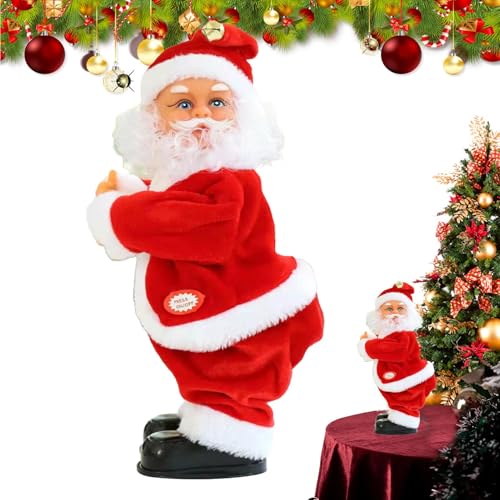 Tanzender Weihnachtsmann,Tanzender Weihnachtsmann mit Musik | Elektrisches Weihnachtsmann-Spielzeug | Beute schüttelnder Weihnachtsmann mit singender Musik, animiertes Weihnachtsmann-Spielzeug für Kin Tanzender Weihnachtsmann,Tanzender Weihnachtsmann mit Musik | Elektrisches Weihnachtsmann-Spielzeug | Beute schüttelnder Weihnachtsmann mit singender Musik, animiertes Weihnachtsmann-Spielzeug für Kin von Generisch
