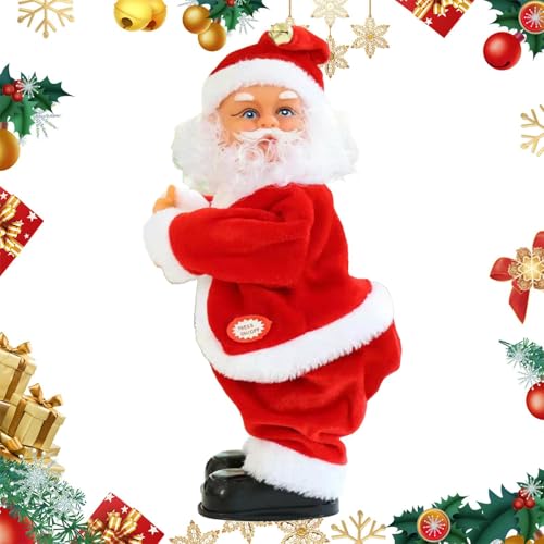 Tanzender Weihnachtsmann,Tanzender Weihnachtsmann mit Musik | Interaktives Weihnachtsmannspielzeug | Booty Shaking Twerking Santa Toys Elektrisches Weihnachtssingendes Weihnachtsmannspielzeug für Mädc Tanzender Weihnachtsmann,Tanzender Weihnachtsmann mit Musik | Interaktives Weihnachtsmannspielzeug | Booty Shaking Twerking Santa Toys Elektrisches Weihnachtssingendes Weihnachtsmannspielzeug für Mädc von Generisch
