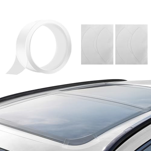 TapeSeal Clear – Klebeband 30x4cm | Dach Reparaturband Mit Starker Haftung | Auto Schiebedach Abdichtung | Wasserfestes Band Für Lecks & Risse Auf Dächern, PVC Rohren, Fallrohre, Sanitär & D von Generisch