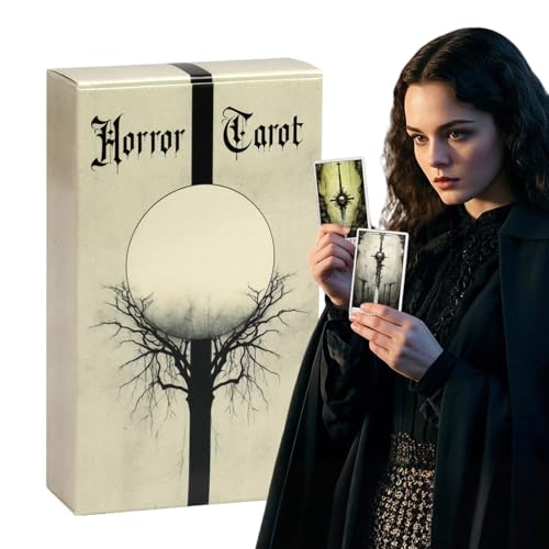 Tarot Cards - 78 Dark Orakel mit gotischem Design Tarot Deck für Wahrsagung, Glückslesen, anfängerfreundliches Set -Brettspiel für Familienversammlungen, Unterhaltung, Männer, Frauen, Freunde Tarot Cards - 78 Dark Orakel mit gotischem Design Tarot Deck für Wahrsagung, Glückslesen, anfängerfreundliches Set -Brettspiel für Familienversammlungen, Unterhaltung, Männer, Frauen, Freunde von Generisch