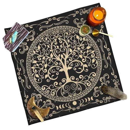 Tarot-Deck-Tischdecke, rutschfeste Tarotkartentischdecke, weiches Tarot-Zubehör, tragbare Tischdecke für Tarotkarten, Altaraktivitäten, Eingang von Generisch