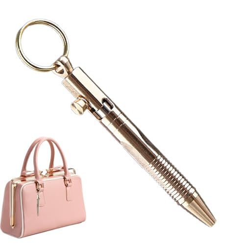 Taschen-Kugelschreiber - Tragbarer Kugelschreiber aus Messing | Kleines Design Messingstift-Anhänger für Partner, Kunden, Verwandte, Freunde Taschen-Kugelschreiber - Tragbarer Kugelschreiber aus Messing | Kleines Design Messingstift-Anhänger für Partner, Kunden, Verwandte, Freunde von Generisch