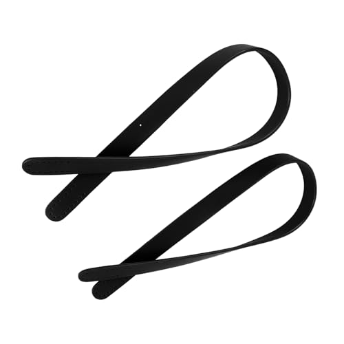 Taschengurte aus Leder, vielseitig, 55 cm, niedlicher Taschengurt für DIY-Tasche (schwarz) von Generisch