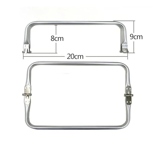 Taschenrahmen Verschluesse 10PCS 20-30cm Metall Rahmen for Geldbörse Aluminium Rohr Griff Tasche Zubehör Kupplung Teile FüR DIY Handtasche(20cm-10pcs) von Generisch