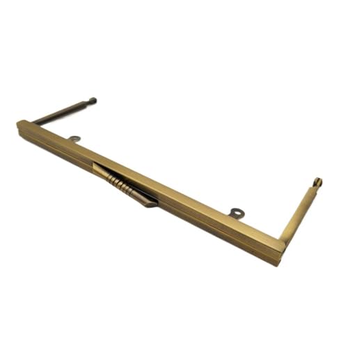 Taschenrahmen Verschluesse 20,5x7,5 cm Frauen DIY Geldbörse Tasche Teile Handy Fall Machen Bambus Kuss Verschluss Geldbörse Rahmen Zubehör Mit Haken münze Aufhänger Tasche FüR DIY Handtasche(Bronze) von Generisch