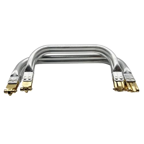 Taschenrahmen Verschluesse DIY Metall Aluminium Rohr Rahmen Tasche Griff Zubehör Kupplung Tasche Teile Tasche Rahmen for Geldbörse Rahmen Aluminium Rohr Klemme Verschluss FüR DIY Handtasche(20x9cm) von Generisch