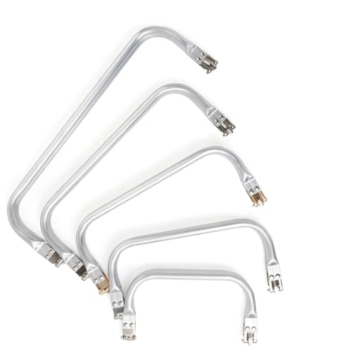 Taschenrahmen Verschluesse Metall Aluminium Rohr Rahmen Tasche Griff Zubehör Kupplung Tasche Teile Tasche Rahmen for Geldbörse Rahmen Aluminium Rohr Klemme FüR DIY Handtasche(25cm) von Generisch