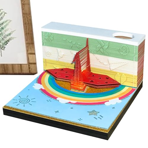 Tear Away Kalender | Tragbarer LED-Licht Tear Away Kalender, Tageskalender, Notizblock-Kalender, Notizblock-Kalender, Papierkalender, Skulptur für Desktop Tear Away Kalender | Tragbarer LED-Licht Tear Away Kalender, Tageskalender, Notizblock-Kalender, Notizblock-Kalender, Papierkalender, Skulptur für Desktop von Generisch