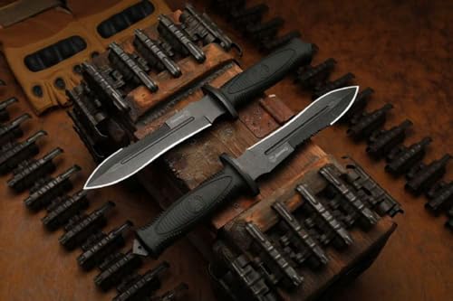 Teerma NL4 Outdoor Messer, 29.8cm Full Tang Survival-Messer mit G10 Griff,Kydex Scheide, Feststehende Messer mit Titanium, Scharfe Jagdmesser Für Camping, Jagd, Geschenk, Sammlung von Generisch