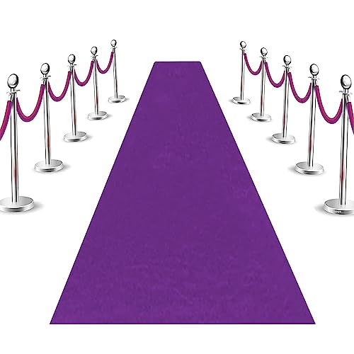 Teppichläufer für Hochzeiten, rutschfest, 1,2 x 20 m, 2 mm dickes Polyester mit Teppichband, für Event-Dekoration, ideal für Hochzeiten und Partys von Generisch