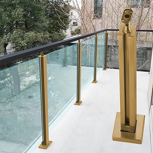 Terrassen-Glasgeländer-Pfostensystem, 27,9 cm, quadratische Klemme, Balustraden-Set für 10–12 mm Paneele, ideal für Pooltreppen und Restaurants, Glasschutzgitter Terrassen-Glasgeländer-Pfostensystem, 27,9 cm, quadratische Klemme, Balustraden-Set für 10–12 mm Paneele, ideal für Pooltreppen und Restaurants, Glasschutzgitter von Generisch