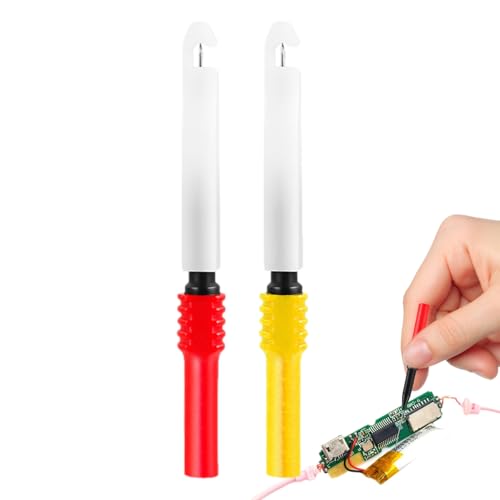 Testsondenstifte - Elektronische Kontaktwerkzeuge, Präzisionsstecker Set | Gold-plattierter -Nadel-Tester-Kit, Anschlussadapter-Sockel, Lötkolben-Schnittstelle, Drahthakenclip Für Die Schaltung BO von Generisch
