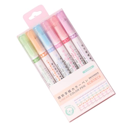 Textmarker | Kurvenstifte | 6 Verschiedene Formen Marker | Schreibwaren Stifte | Langlebige Stifte | Neon Textmarker Set | Ausziehbarer Textmarker Stift | Klassischer Textmarker für Erwachsene Textmarker | Kurvenstifte | 6 Verschiedene Formen Marker | Schreibwaren Stifte | Langlebige Stifte | Neon Textmarker Set | Ausziehbarer Textmarker Stift | Klassischer Textmarker für Erwachsene von Generisch