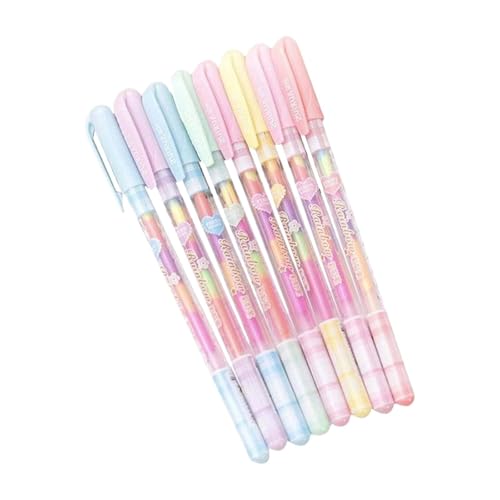 Textmarker Set, 6 Stücke Buntstifte Kinder, Kreative Korea Stil Marker Stifte, Briefpapier Schöne Bunte Regenbogen Gel Stifte Liefert Büro Schreiben Stifte Mode Schule Malerei, Schulsachen (1) von Generisch