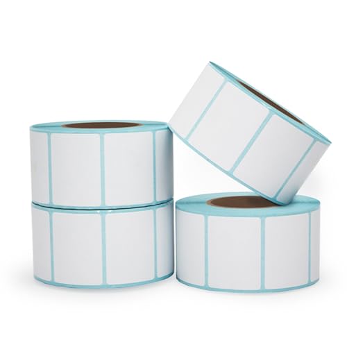 Thermoetikettenpapier Barcode-Druck Aufkleber Papier Klebeetiketten für Barcodewaagen 1 Rolle mit 800 Blatt 40x30mm 15 Rollen von Generisch