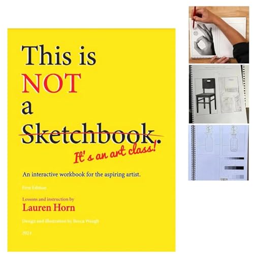 This is Not A Sketchbook, It's an Art Class Spiralbindung, Zeichenblock, interaktives Arbeitsbuch und Malbuch für Aldult Schreiben, Malen, Skizzieren und Kritzeln von Generisch