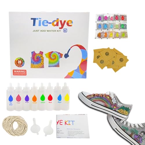 Tie Dyes Kit, Tie Dye Spray Kits, Easy Fabric Paint, Creative Art Set, Crafting Supply, Ideal for Expert, Beginner, Clothing, Outdoor, School, Family, Home, Scarves, Socks, Hats Tie Dyes Kit, Tie Dye Spray Kits, Easy Fabric Paint, Creative Art Set, Crafting Supply, Ideal for Expert, Beginner, Clothing, Outdoor, School, Family, Home, Scarves, Socks, Hats von Generisch