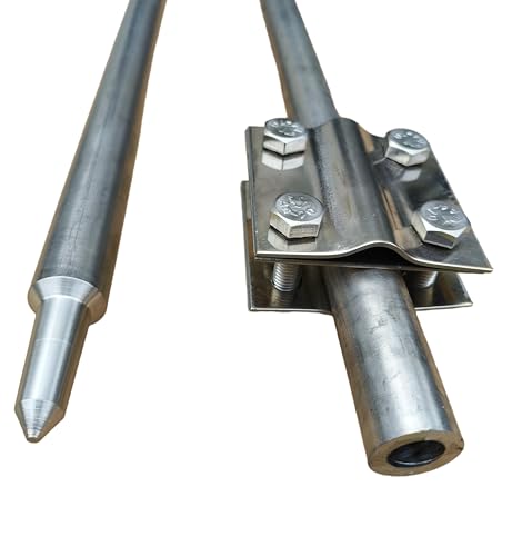 Tiefenerder Erder Erdung SET Ø16mm 3000mm 3m 2x1500mm V2A Edelstahl von Generisch