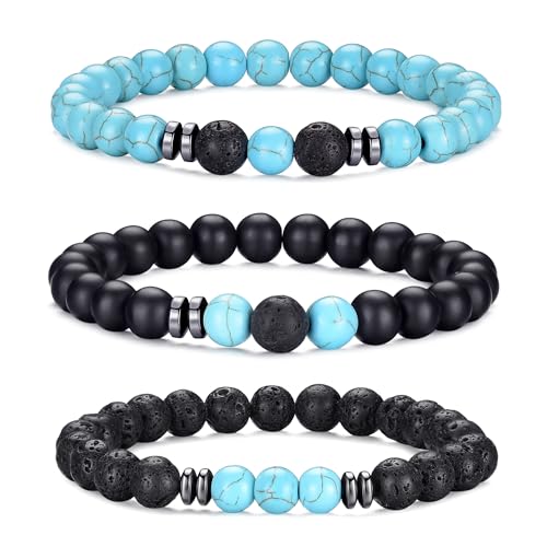Tigerauge-Armband für Herren, 8 mm, Naturstein, dehnbar, verstellbar, schwarze Kristallperlen, Armband für Männer und Frauen, Geschenke Tigerauge-Armband für Herren, 8 mm, Naturstein, dehnbar, verstellbar, schwarze Kristallperlen, Armband für Männer und Frauen, Geschenke von Generisch